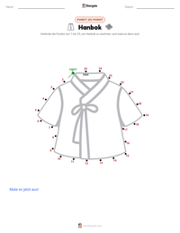 Hanbok druckbare Arbeitsblatt Vorschau