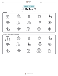 Anteprima della scheda stampabile di Hanbok