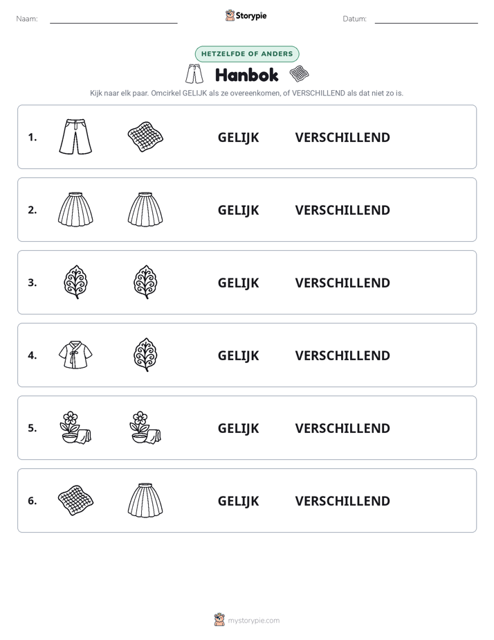 Zelfde of Verschillend