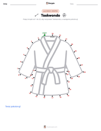 Podgląd drukowalnego arkusza ćwiczeń Taekwondo