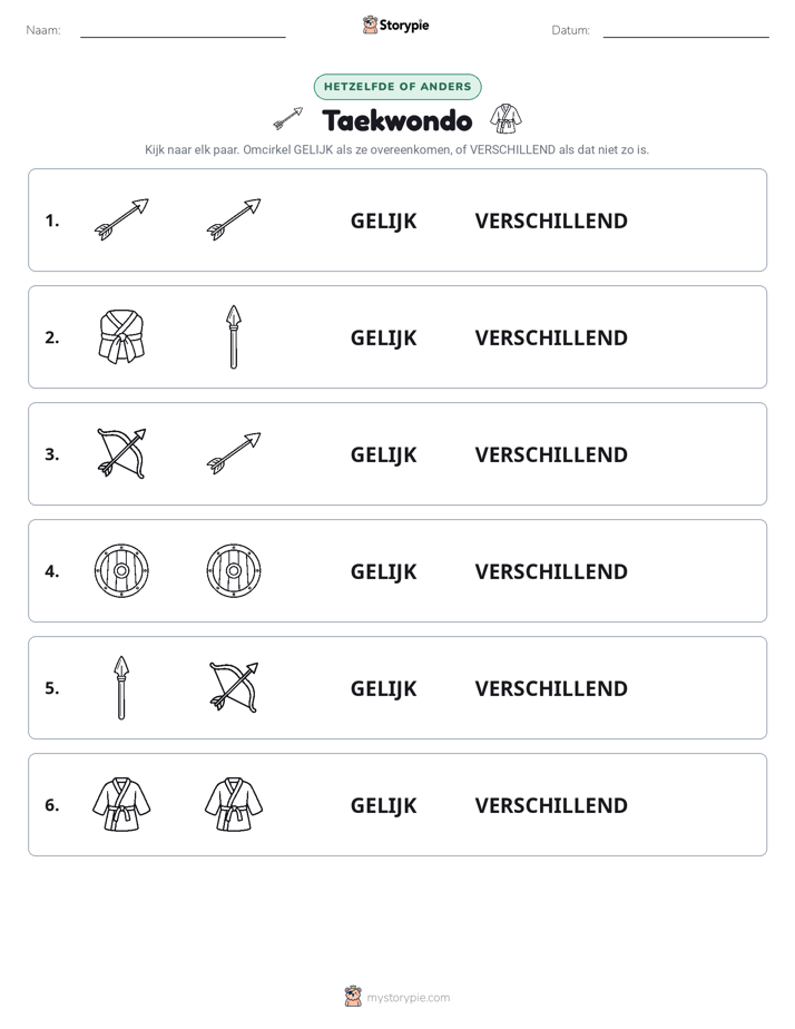 Zelfde of Verschillend
