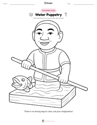 Water Puppetry printable worksheet preview