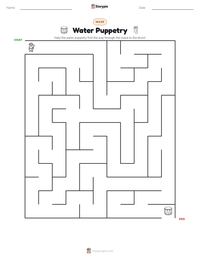 Water Puppetry printable worksheet preview