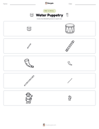 Water Puppetry printable worksheet preview