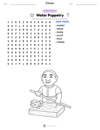 Water Puppetry printable worksheet preview