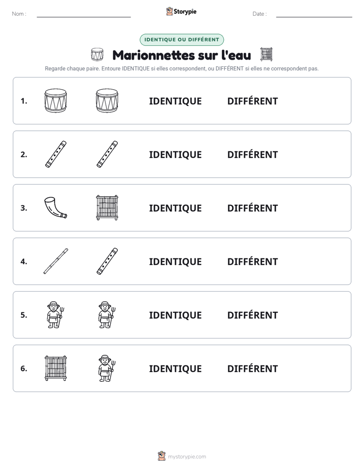 Identique ou Différent
