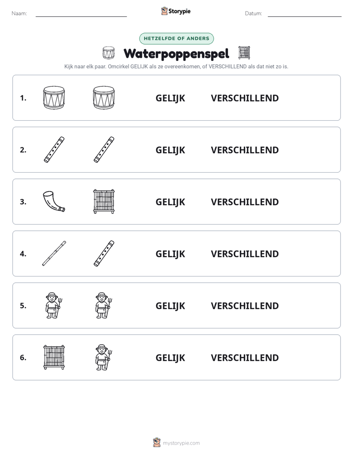 Zelfde of Verschillend