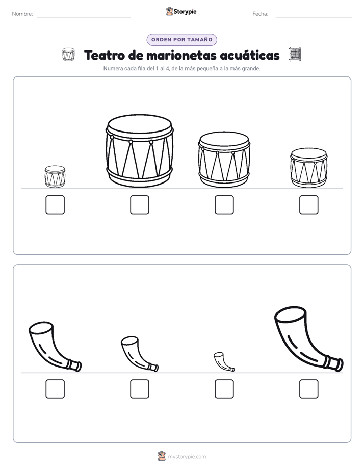 Orden de Tamaños