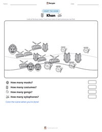 Khon printable worksheet preview