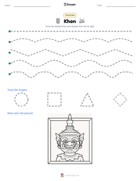 Khon printable worksheet preview