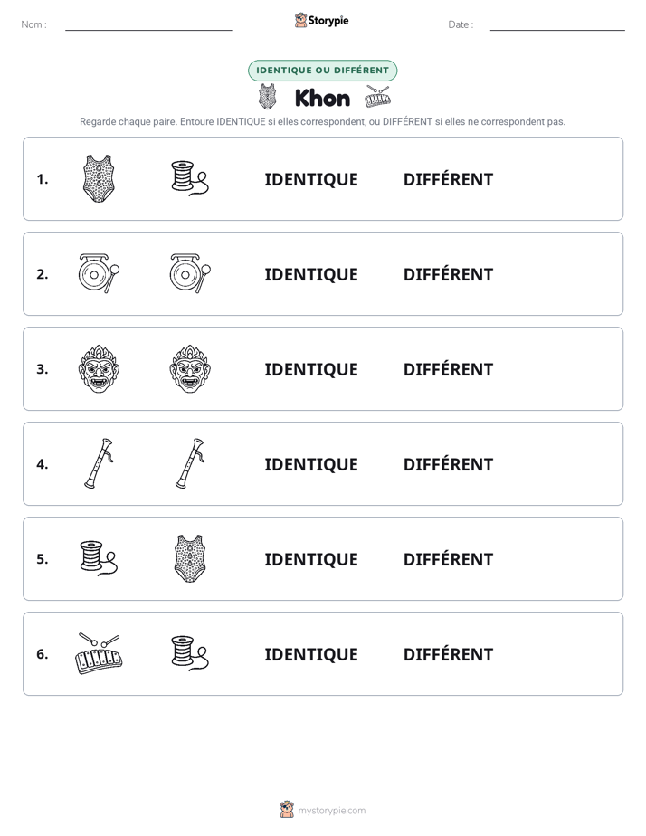 Identique ou Différent