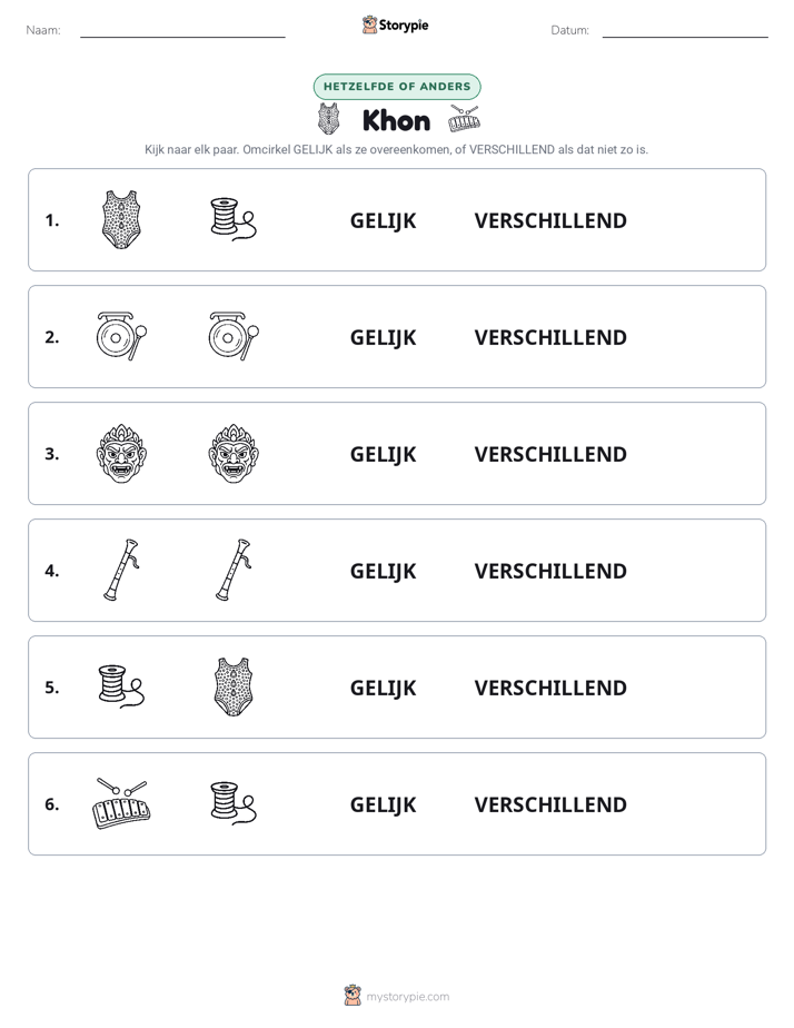 Zelfde of Verschillend