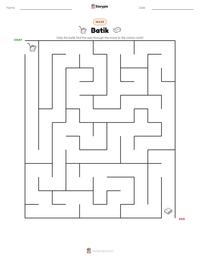 Batik printable worksheet preview