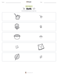 Batik printable worksheet preview