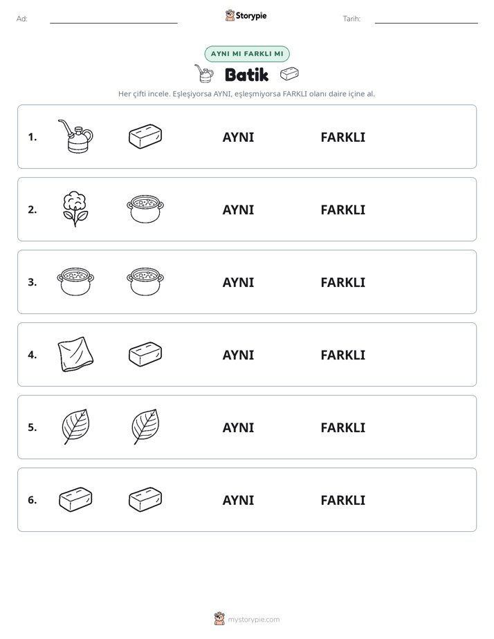 Aynı mı Farklı mı