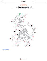 Wayang Kulit printable worksheet preview
