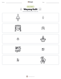 Wayang Kulit printable worksheet preview