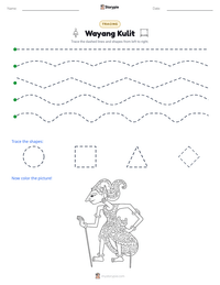 Wayang Kulit printable worksheet preview
