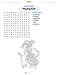 Anteprima della scheda stampabile di Wayang Kulit