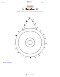 Gamelan printable worksheet preview