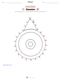 Gamelan afdrukbare werkblad voorbeeld