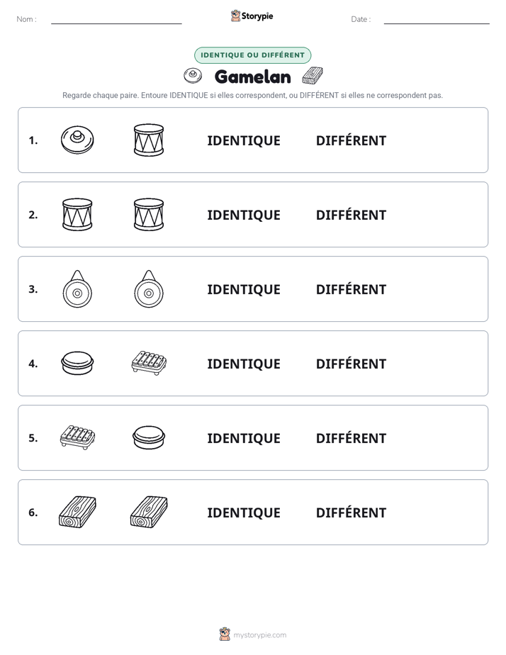 Identique ou Différent