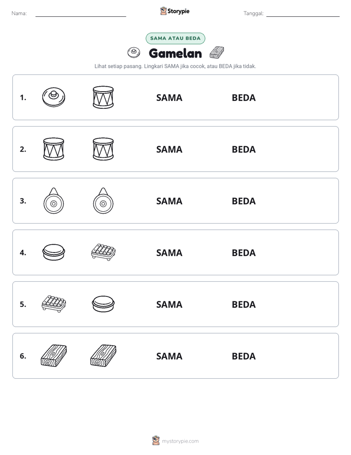 Sama atau Berbeda