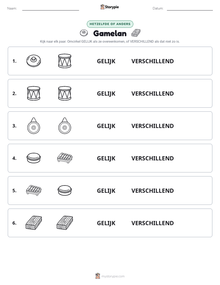 Zelfde of Verschillend