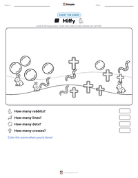 Miffy printable worksheet preview