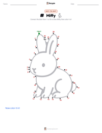Miffy printable worksheet preview