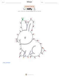 Anteprima della scheda stampabile di Miffy