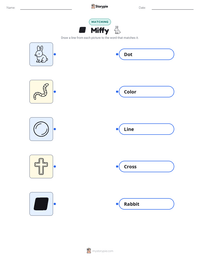 Miffy printable worksheet preview