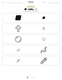 Miffy printable worksheet preview