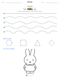 Anteprima della scheda stampabile di Miffy