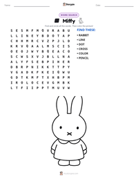Miffy printable worksheet preview
