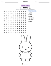 Aperçu de la feuille de travail imprimable Miffy