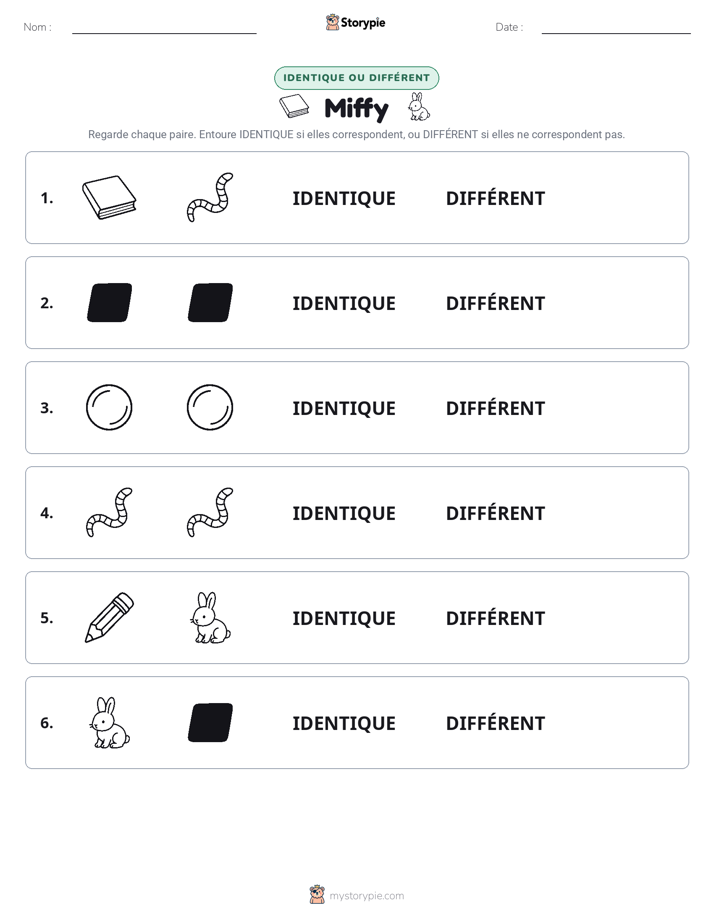 Identique ou Différent
