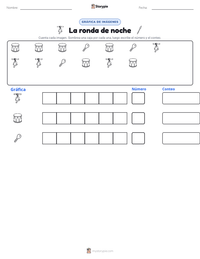 Vista previa de la hoja de trabajo imprimible de La ronda de noche