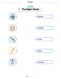 The Night Watch printable worksheet preview