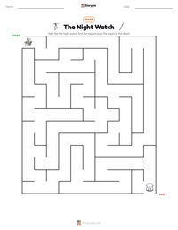 The Night Watch printable worksheet preview