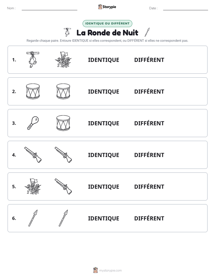 Identique ou Différent