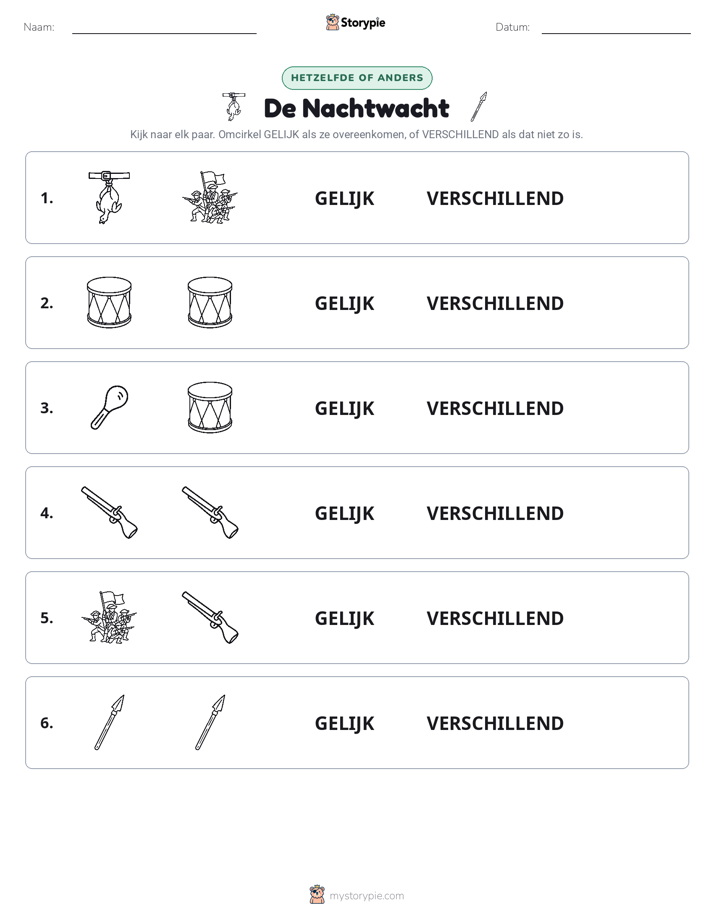 Zelfde of Verschillend