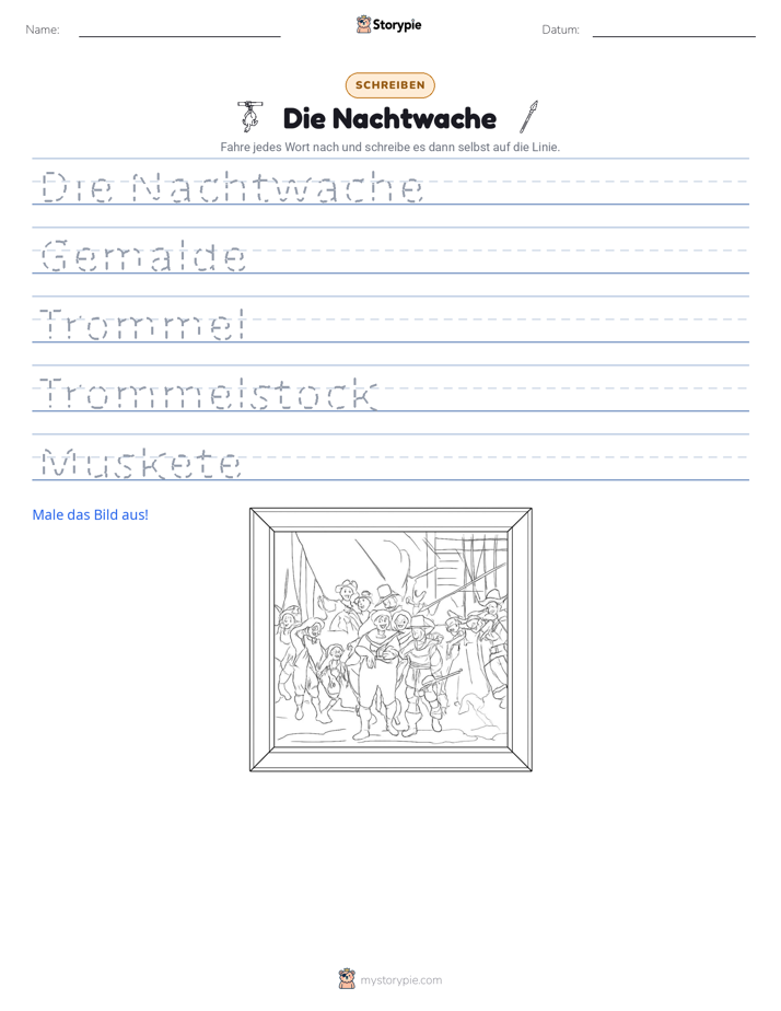 Schreibübung