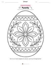 Anteprima della scheda stampabile di Pysanky