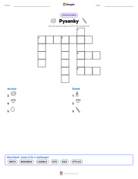 Pysanky printable worksheet preview