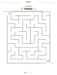 Aperçu de la feuille de travail imprimable Pysanky