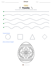 Vista previa de la hoja de trabajo imprimible de Pysanky