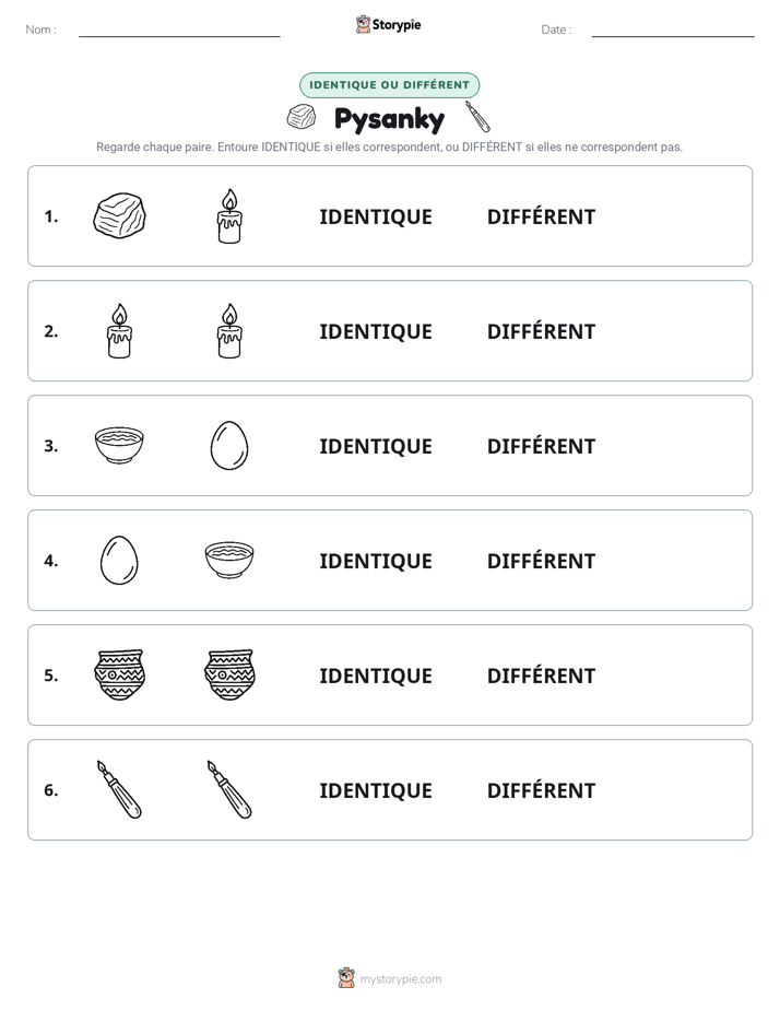 Identique ou Différent