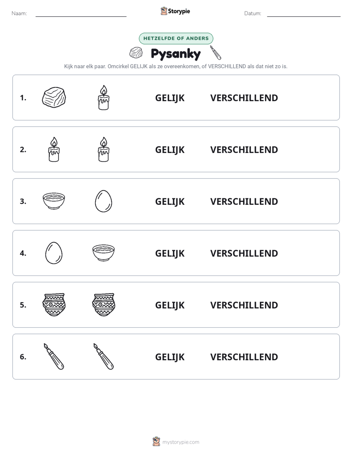 Zelfde of Verschillend