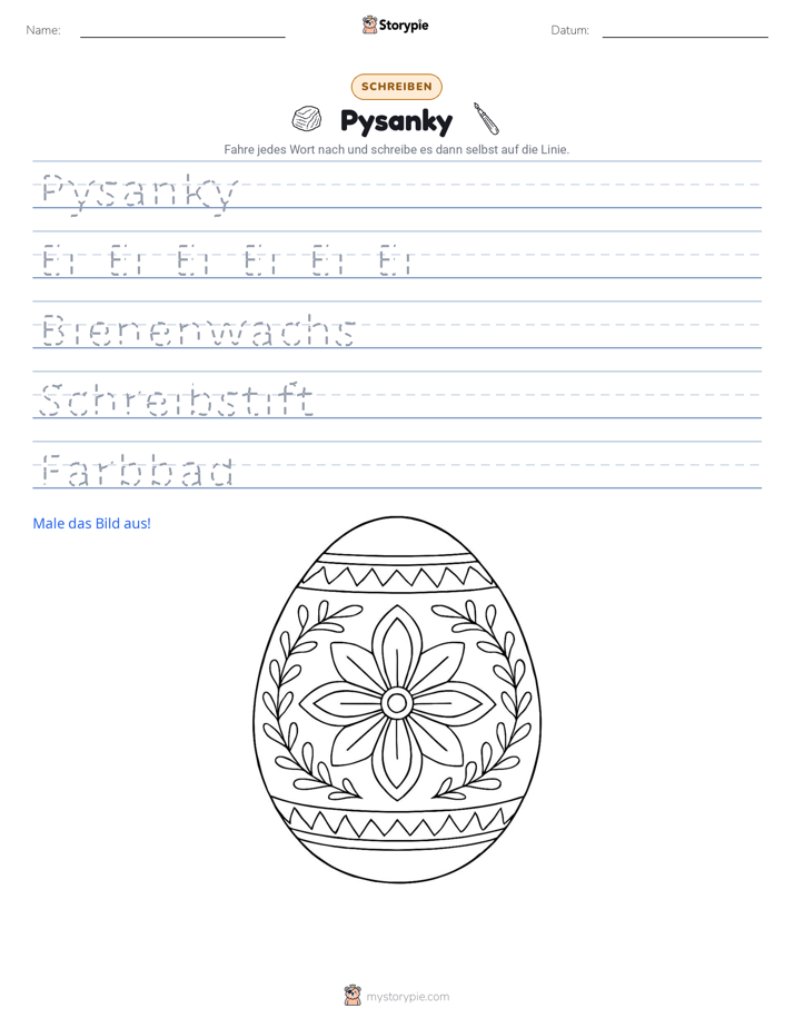 Schreibübung